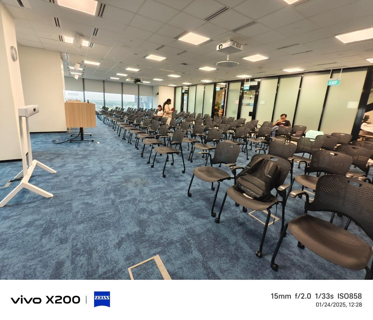 Empty venue before the event