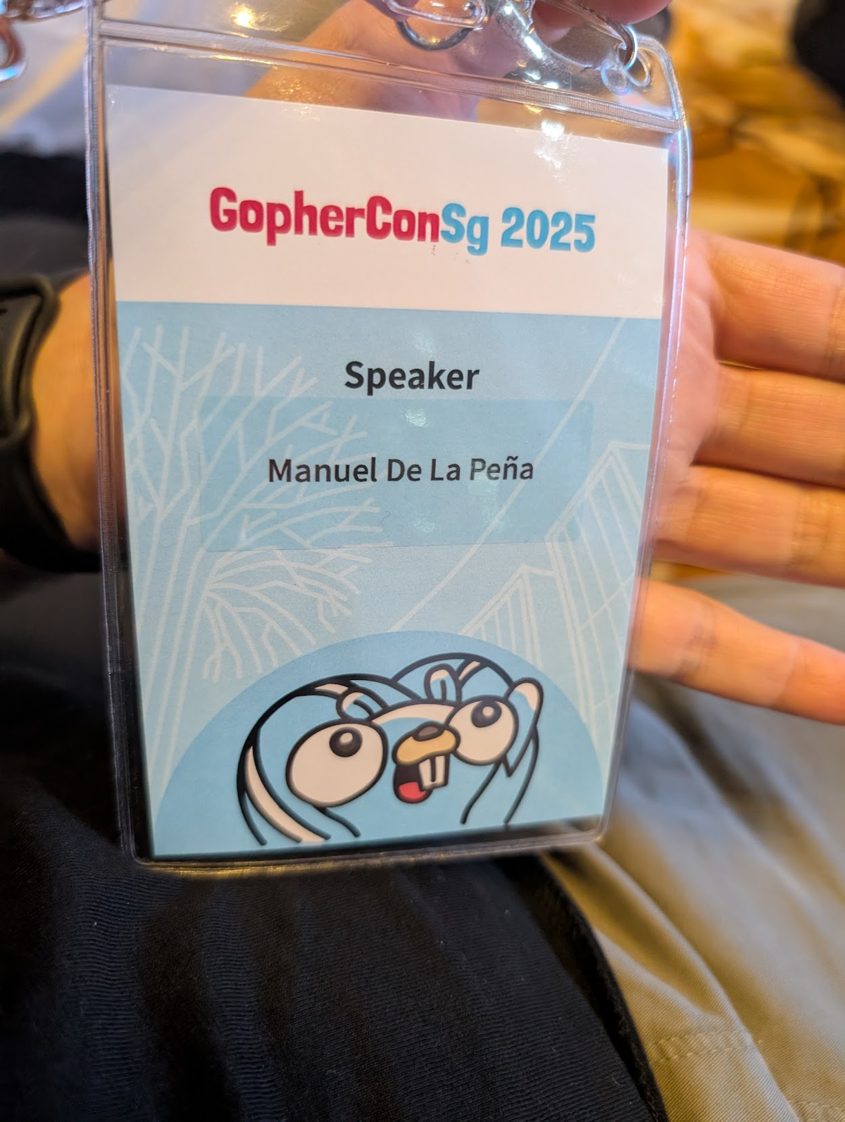 My Gophercon badge!